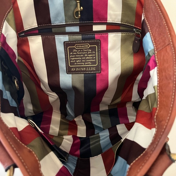 Vintage Coach Legacy Gigi brown leather large tote - Picture 3 of 7